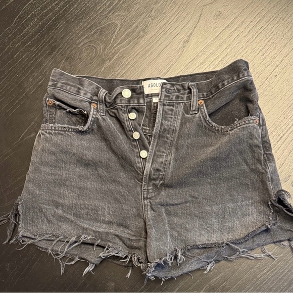 Agolde Pants - Agolde Black Jean Shorts, Size 26